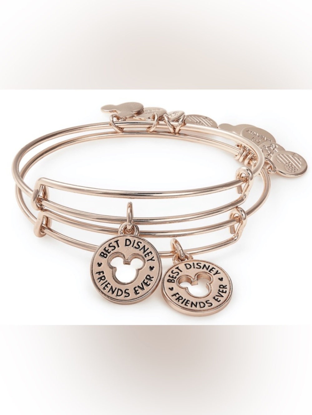 Disney Parks Alex and Ani Best Friends Bracelet Rose Gold - Single